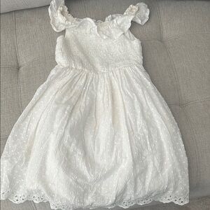 Cat & Jack White Ruffled Tiered Sundress